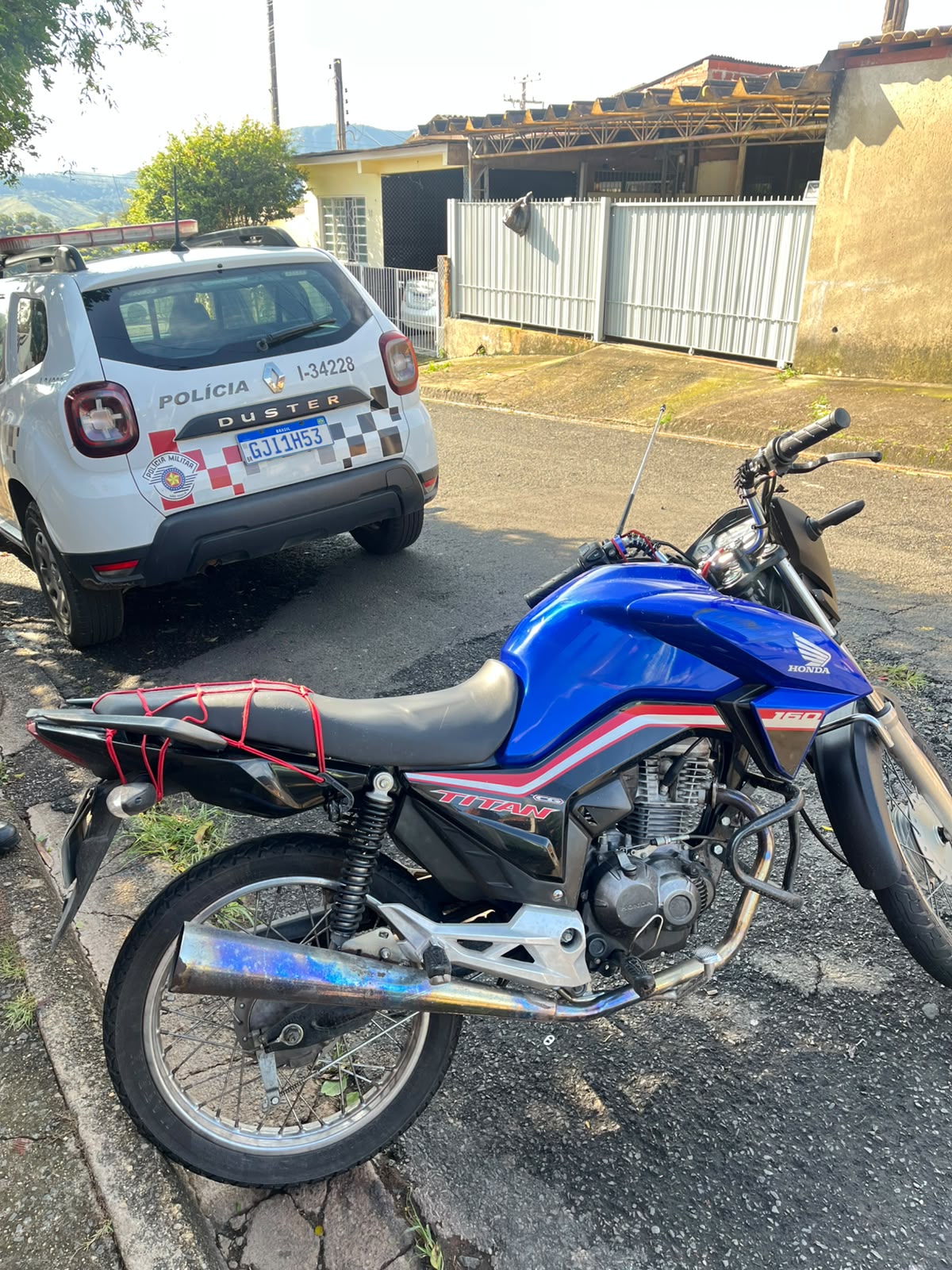 Moto furtada em Mogi-Guaçu é recuperada em Águas de Lindoia