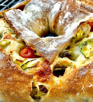 Sábado de tortano, rosca abobrinha com tomatinhos, filão italiano e muito mais na Pane Di Marchi